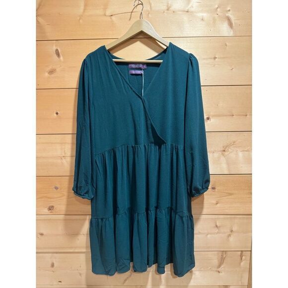 NWT Adore Me Zinnia Dress Dark Green XL - Picture 1 of 6